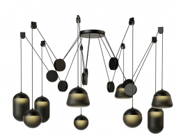 布罗基斯品牌行星吊灯PC12423D模型素材下载Planets Pendant Lamp PC1242 by Brokis