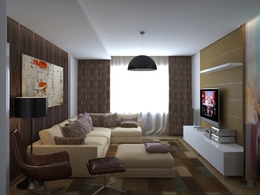 C4D室内模型：客厅渲染模型 A living room 3d model