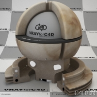 vray for c4d材质：Marble procedural