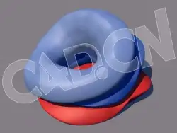 C4D使用动力学效果器制作三个压扁的救生圈动画工程 Soft-Body-Dynamics