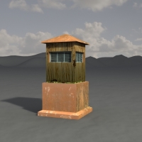 工业设施1-05：烟囱3D模型