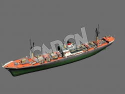 C4D海军舰艇军舰舰船-列宁共青团级重巡洋舰模型 Leninsky Komsomol-class cargo ship