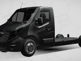 沃克斯豪尔movano板车卡车货车运输车辆汽车2021款C4D汽车模型下载