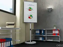 办公用品渲染场景