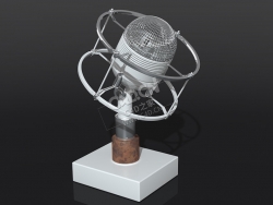 话筒麦克风C4D模型下载 Microphone 3d model