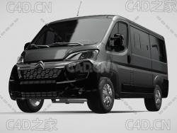 雪铁龙商务车2014款C4D汽车模型下载