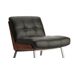大木休闲椅 (休闲椅)3D模型素材下载Daiki Lounge Chair by Minotti