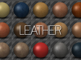 32个C4D皮革纹理材质球合集 Leather Textures for Cinema 4D