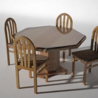 餐桌3D模型 Salle a manger - Room has eat