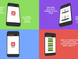 C4D+AE手机APP演示工程文件 Promo pack for your app