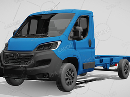 沃克斯豪尔movano板车卡车货车运输车辆汽车2022款C4D汽车模型下载