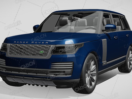 路虎揽胜揽胜巅峰创世典藏版2018款C4D汽车模型下载