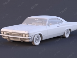 复古汽车老款雪佛兰C4D模型chevrolet