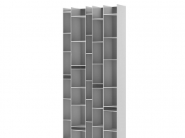 MDF Italia品牌随机式书架3D模型素材下载Random Bookshelf by MDF Italia