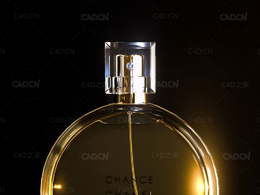 香水瓶C4D模型 Cinema 4D 3D Model Perfume Bottle