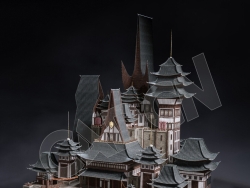 C4D香格里拉中式建筑模型 Kitbash3d-Shangri-La_BldgLG_E_grp