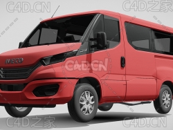 依维柯面包车商务车2022款C4D汽车模型下载