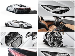 兰博基尼跑车森特纳里欧汽车白模