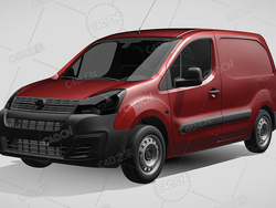 欧宝封闭车厢面包车2021款C4D汽车模型下载