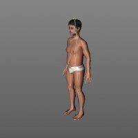 C4D裸体人物绑定模型-男性 man01 nude V8.5 mot 01