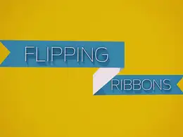 C4D制作折叠展开的字幕条小教程 CREATING AN EASILY ANIMATEBLE RIBBON TUTORIAL