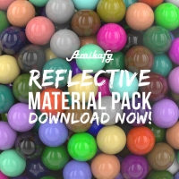 38款C4D反光材质球合集（c4d/vray）Cinema4D Reflective Materials Pack