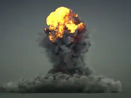 C4D原子弹爆炸动画工程 CINEMA 4D Project File: Turbulence FD Test
