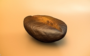咖啡豆C4D高精模型 Kaffeebohne Coffee Bean 3D Model