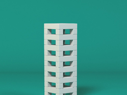 低面卡通摩天大楼图标模型Skyscraper_6