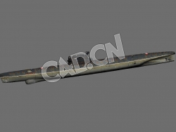C4D威士忌级潜艇模型 Whiskey-class submarine 3d Model