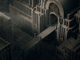 欧洲复古建筑场景3D模型 Kitbash3D – Art Deco (Maya/FBX/OBJ)