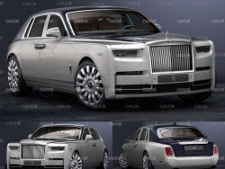 劳斯莱斯幻影汽车3D模型 Cgtrader - Rolls Royce Phantom 2018 - 3DModel