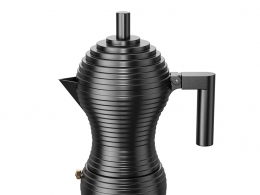 黑色意式浓缩咖啡机 (Alessi咖啡机)3D模型素材下载Pulcina Espresso Coffee Maker Bla