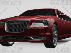 克莱斯勒300c白金豪华轿车LX2-2016款C4D汽车模型下载