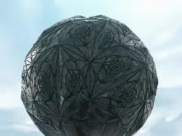 C4D科幻火山喷发能量球创意工程 PLATO