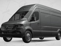 梅赛德斯奔驰大型MPV商务车2019款C4D汽车模型下载