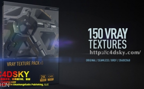 C4D Vray纹理材质包Renderking–Vray Texture Pack v3 for C4D free下载