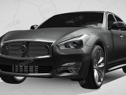 日产风雅混合动力车新能源汽车2016款C4D汽车模型下载