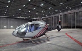 民用直升飞机 Eurocopter EC-130 3d model