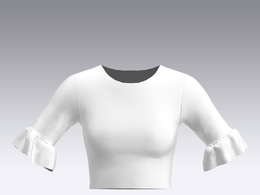 c4d模型女性衣服上衣Sleeves-5