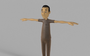 卡通男人C4D模型 Cartoon man in 3D