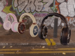 耳机C4D模型 Dragon Headphones