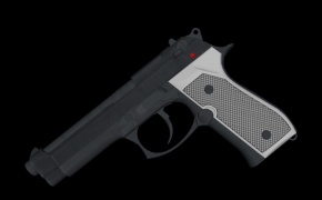 手枪C4D模型 Beretta