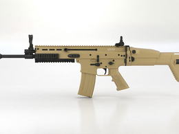 FN SCAR L突击步枪C4D模型