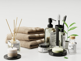 C4D Corona浴室洗簌用品模型 Bathroom supplies