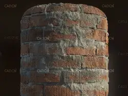 红砖墙贴图材质 Bricks