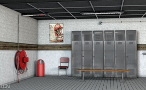 浴室更衣间C4D模型 Bathroom dressing room 3D model