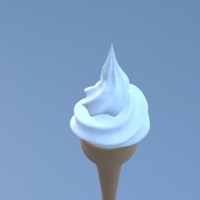 奶油冰淇淋3D模型 Soft-Ice