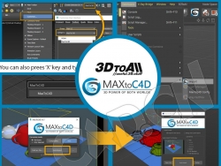 3DS MAX和C4D模型互导插件 MAXtoC4D v5.0 R15-R23 Win解锁版