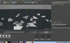 C4D破碎、碎块弹跳解决方法